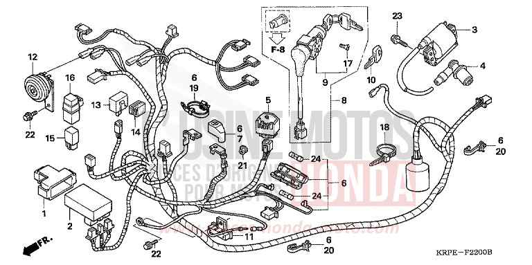 WIRE HARNESS for SCV LEAD GENY GRAY METALLIC (NHA04) from 2003